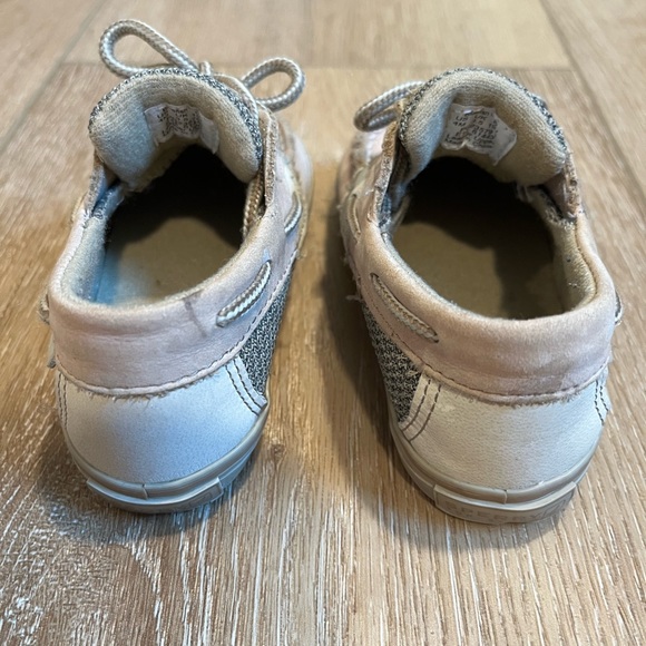 🛥SPERRY Top Sider Leather Boat Shoe - Size 4 Bluefish Crib - Picture 4 of 6